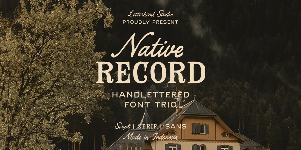 Native Record font