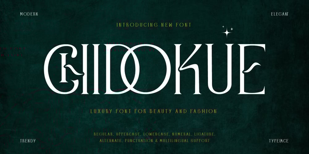 Chidokue font