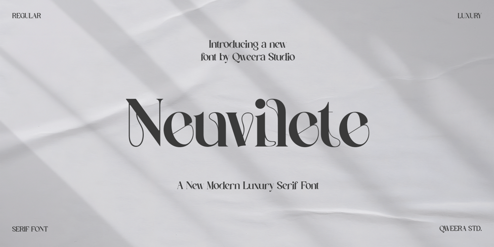 Neuvilete font