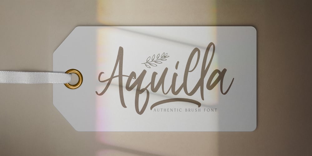 Aquilla font