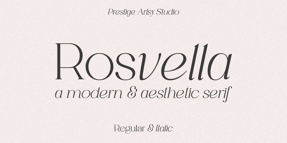 Rosvella Serif Family font