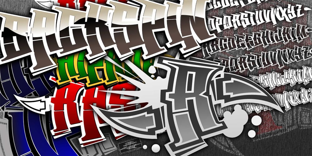 Back Spin font