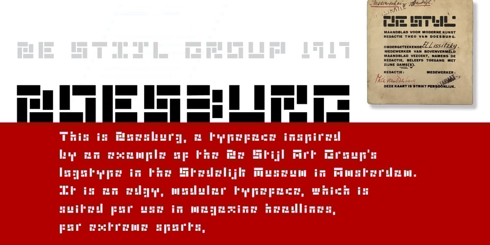 Doesburg font