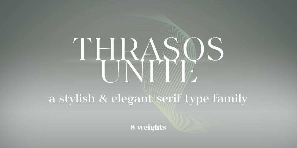 Thrasos Unite font
