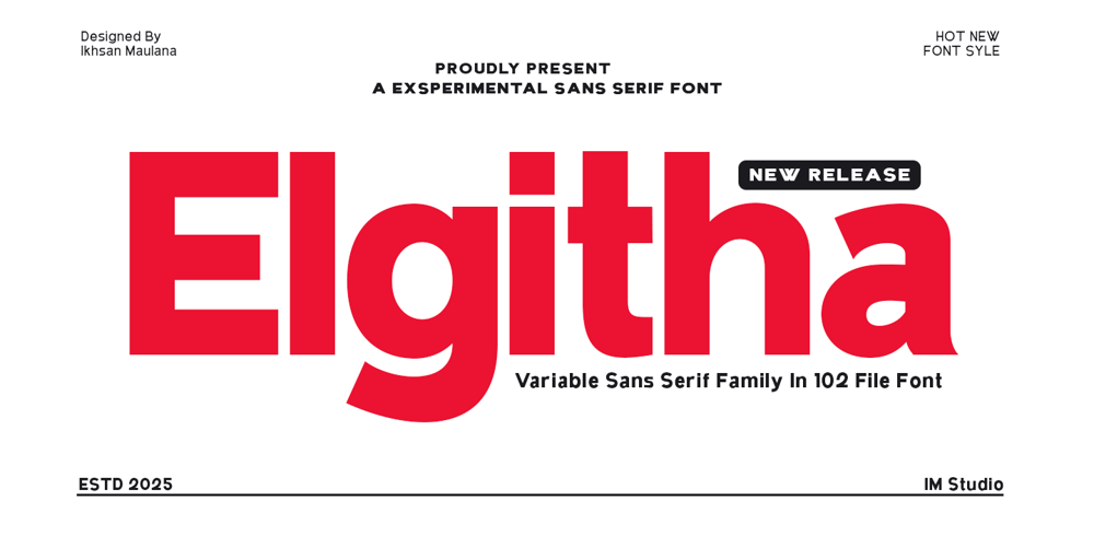 Elghita font