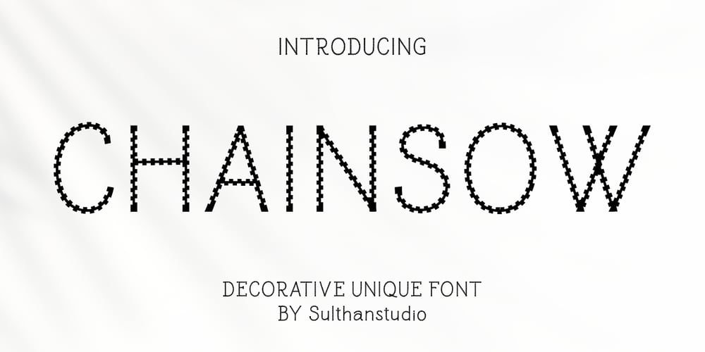 Chainsow font