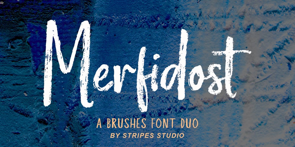 Merfidost Brush font