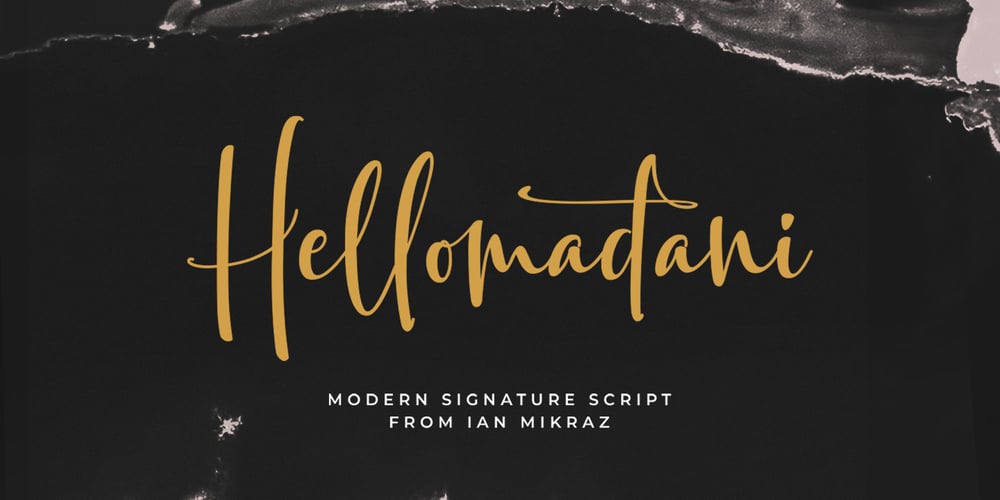 Hellomadani font