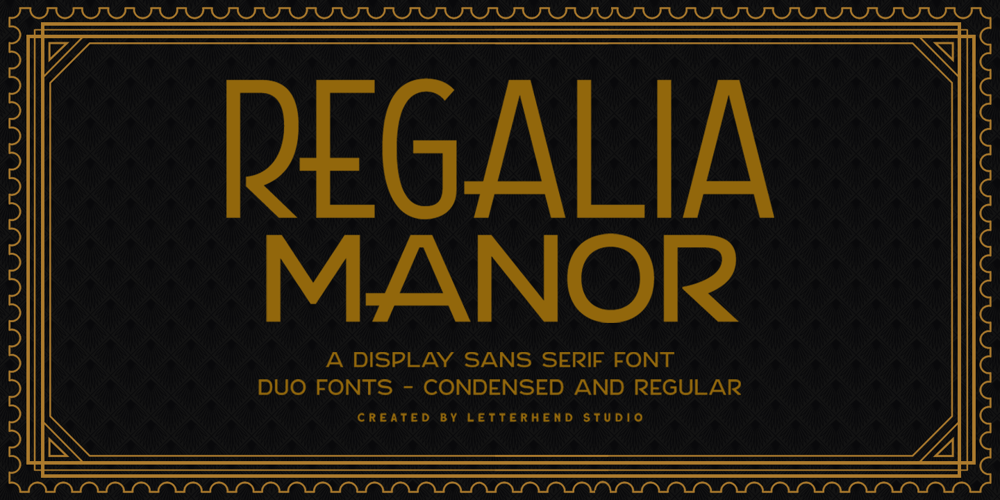 Regalia Manor font
