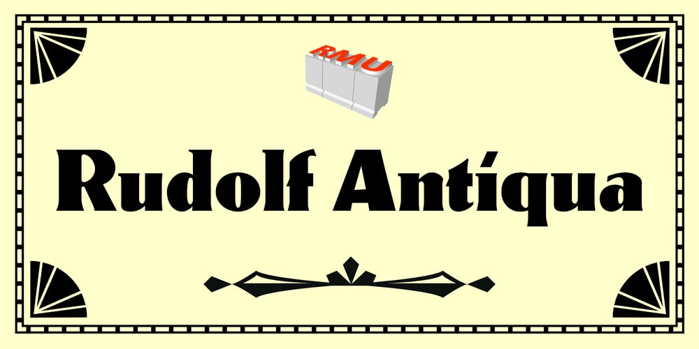 Rudolf Antiqua font