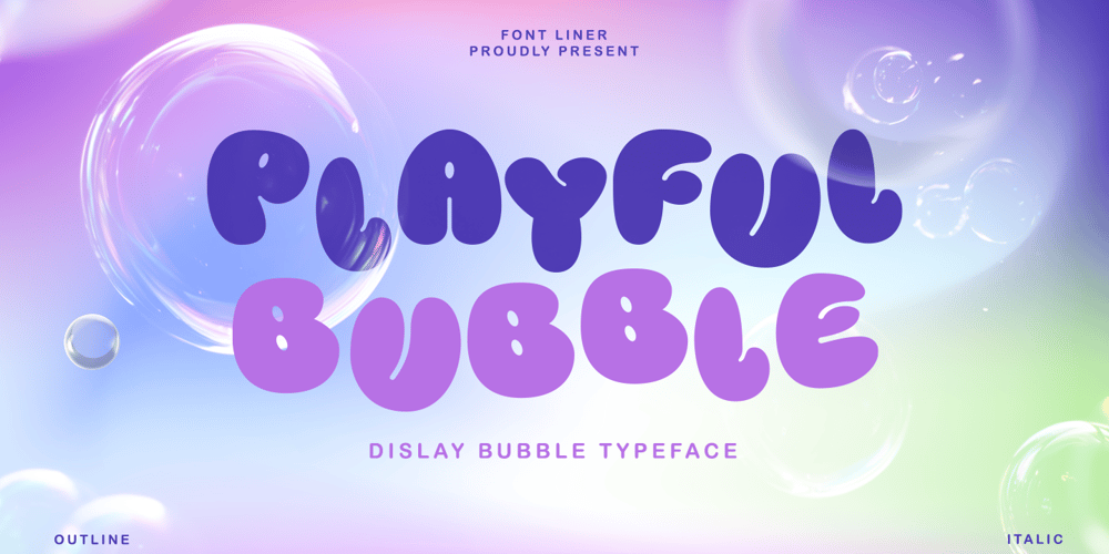 Playful Bubble font