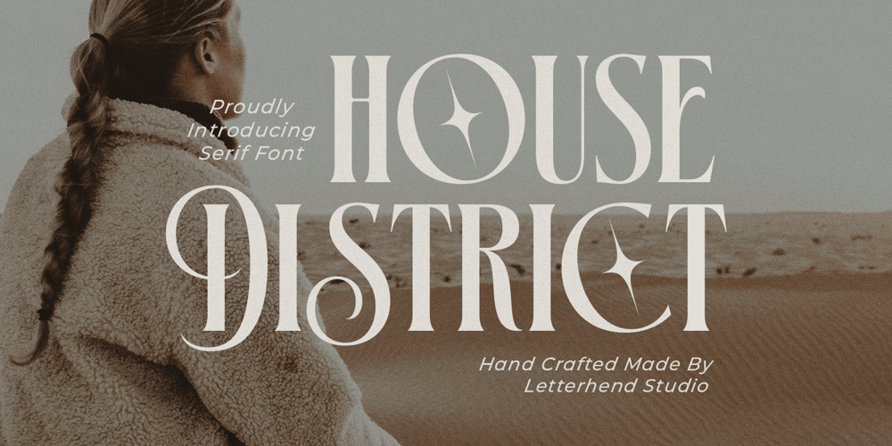 House District font