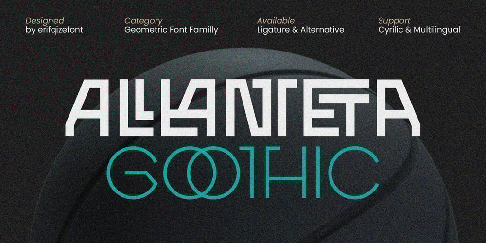 ERF Alanteta Gothic font