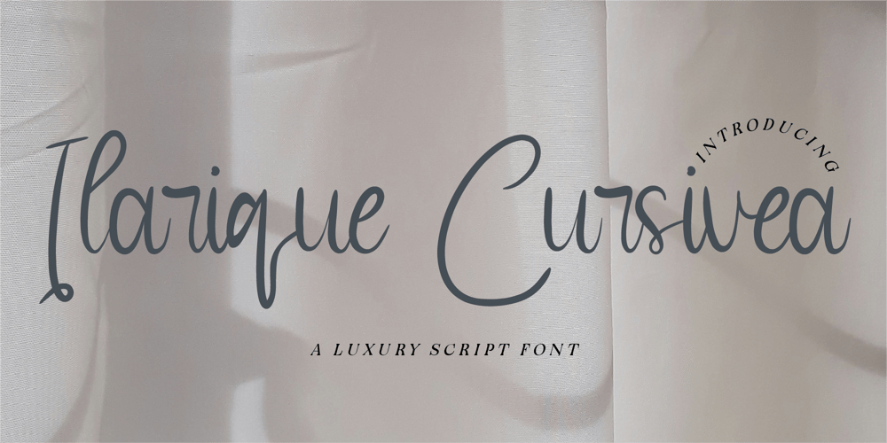 CF Ilarique Cursivea font