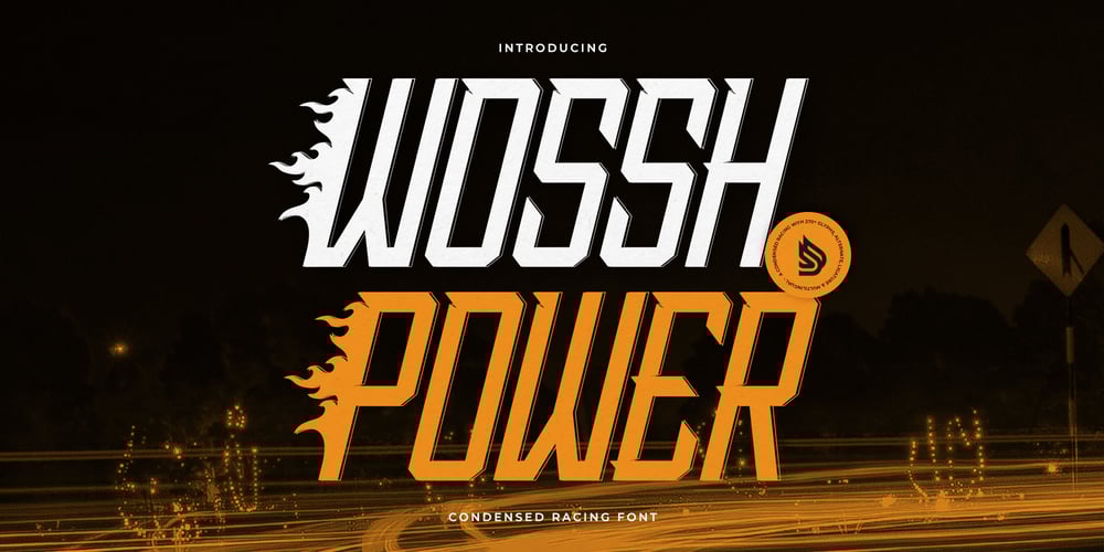 Wossh Power font
