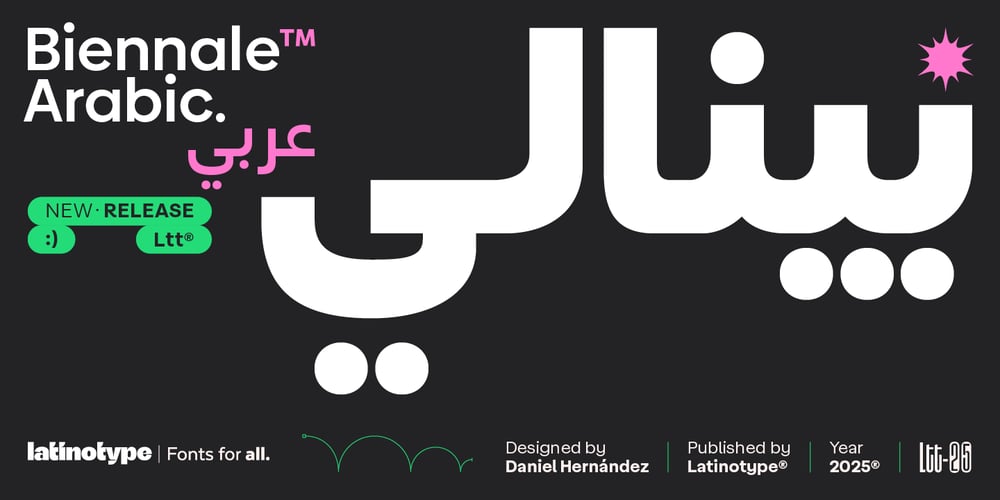 Biennale Arabic font