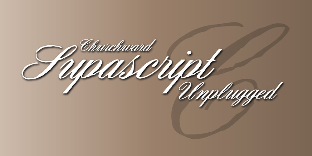 Churchward Supascript font