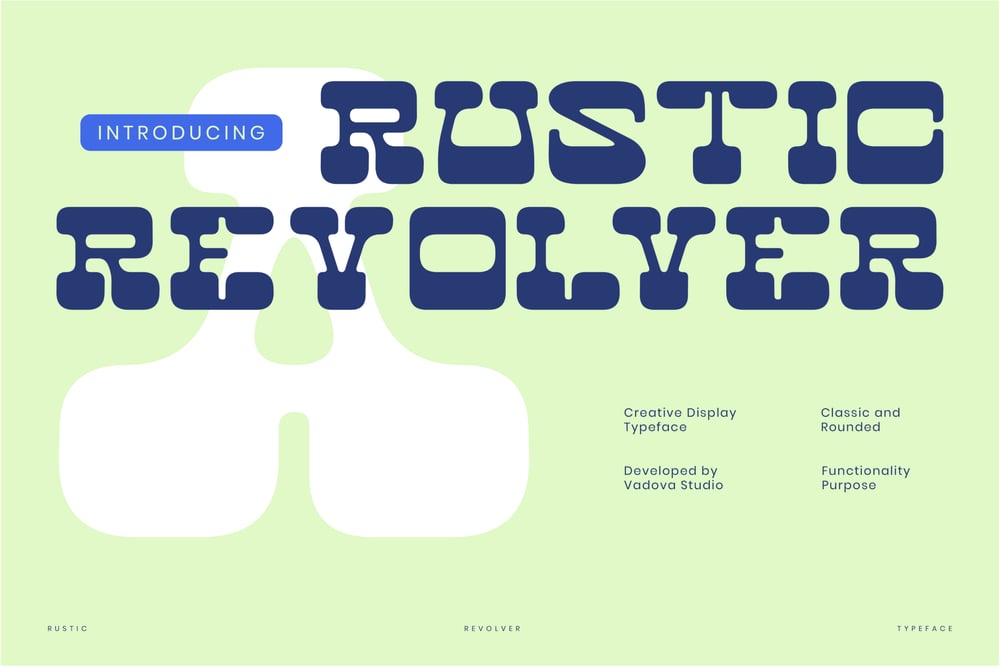 Rustic Revolver font