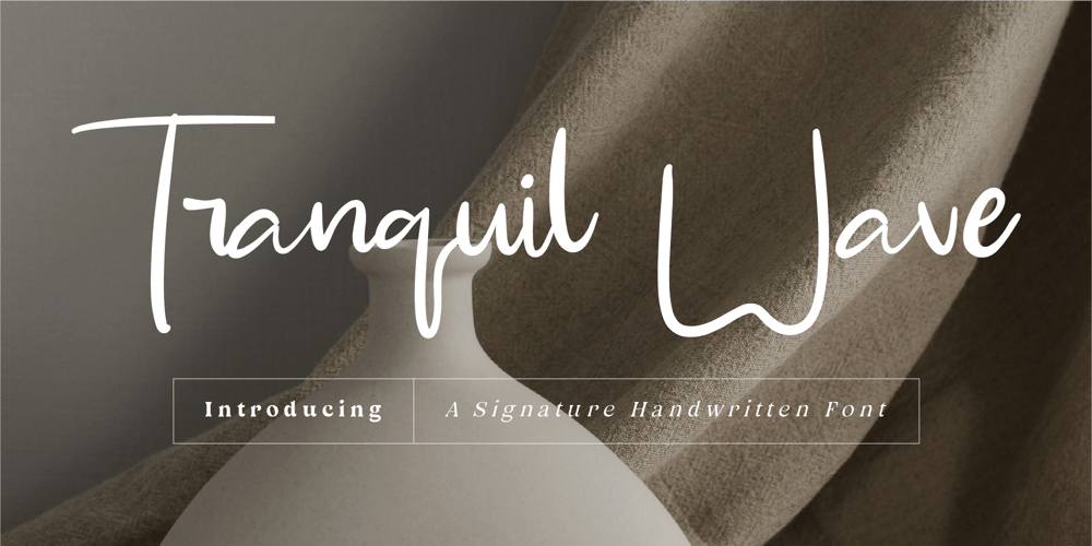 CF Tranquil Wave font
