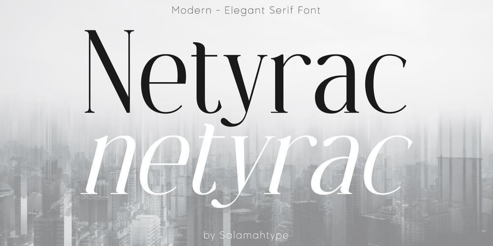 Netyrac font