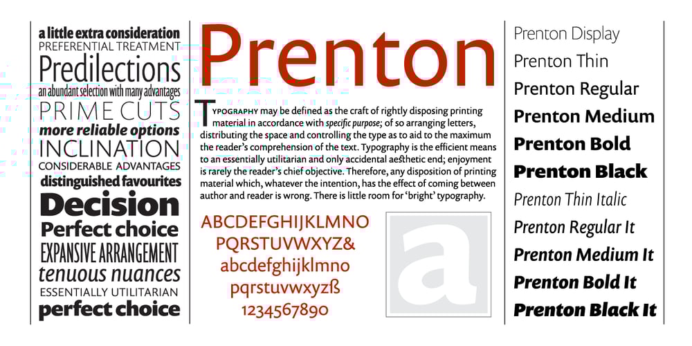 Prenton RP font