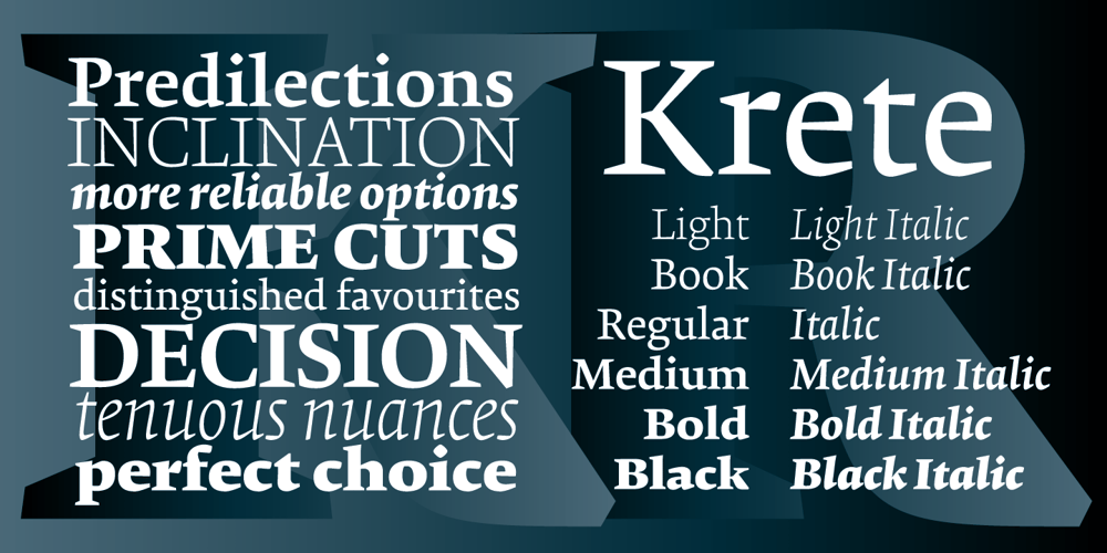 Krete font