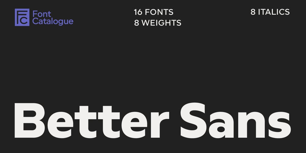Better Sans font