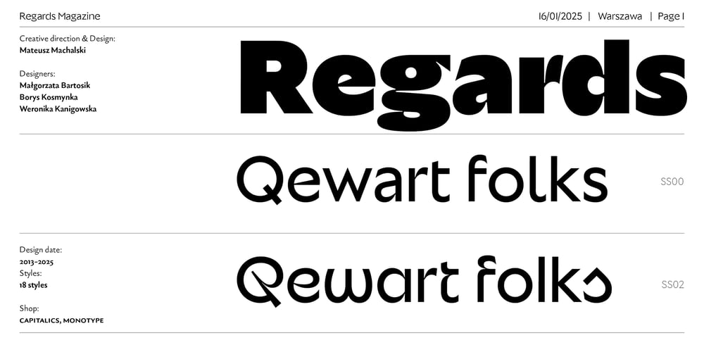 Regards font