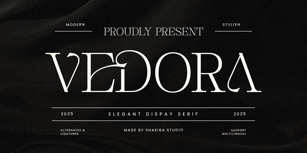 Vedora font