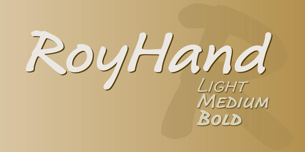 RoyHand RP font