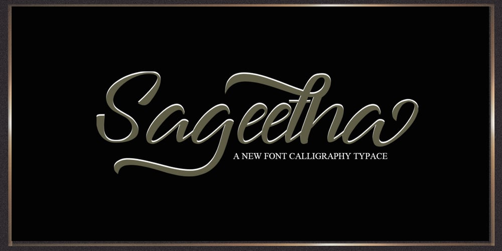 Sageetha Script font