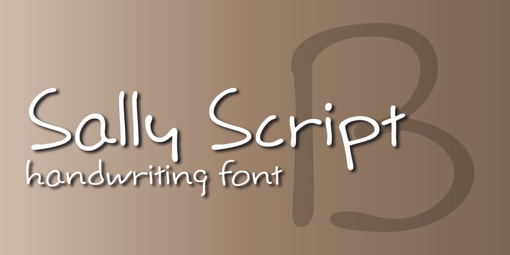 Sally Script BH font