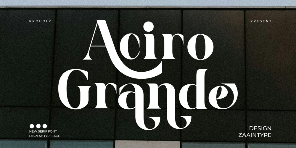 Aciro Grande font