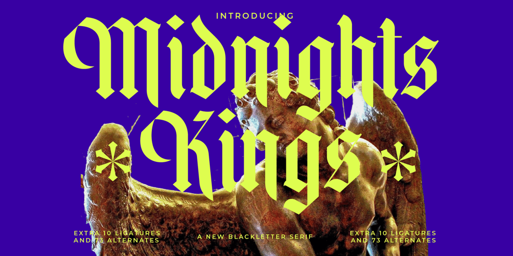 Midnights Kings font