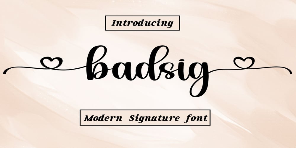 Badsig font
