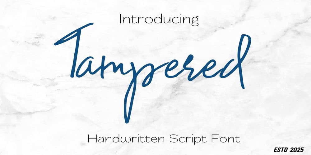 Tampered font