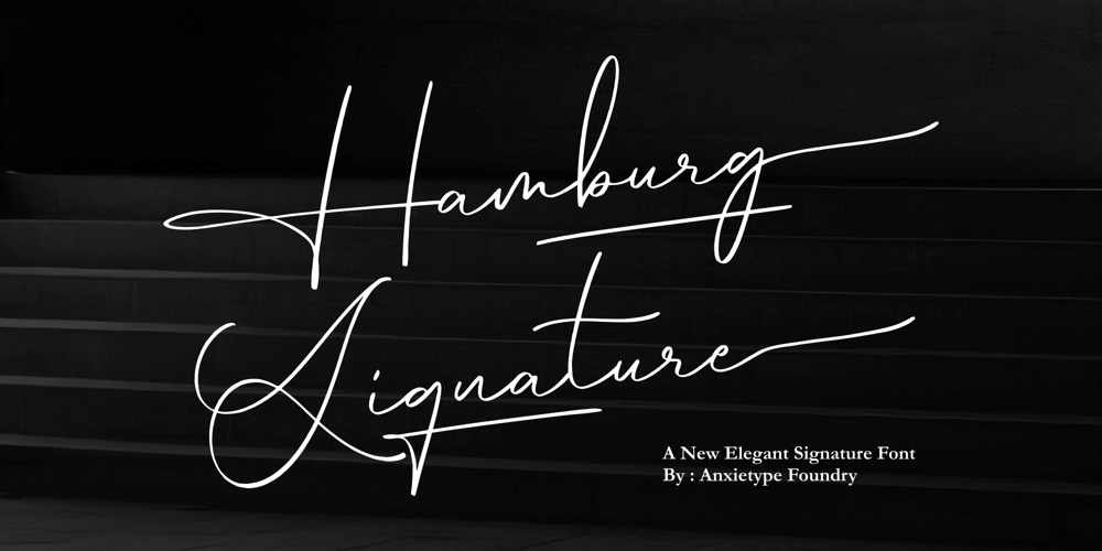 Hamburg Signature font