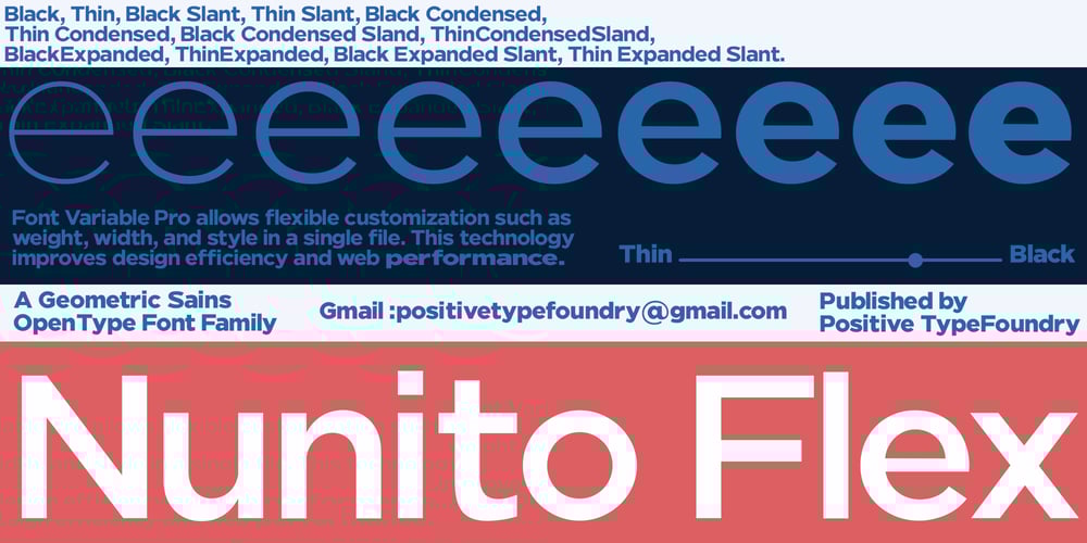 Nunito Flex font
