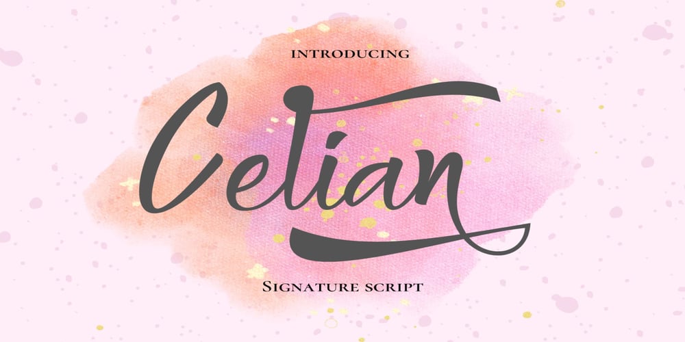 Celian font
