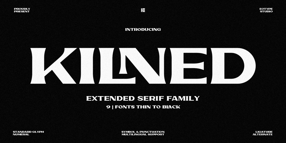 Kilned font