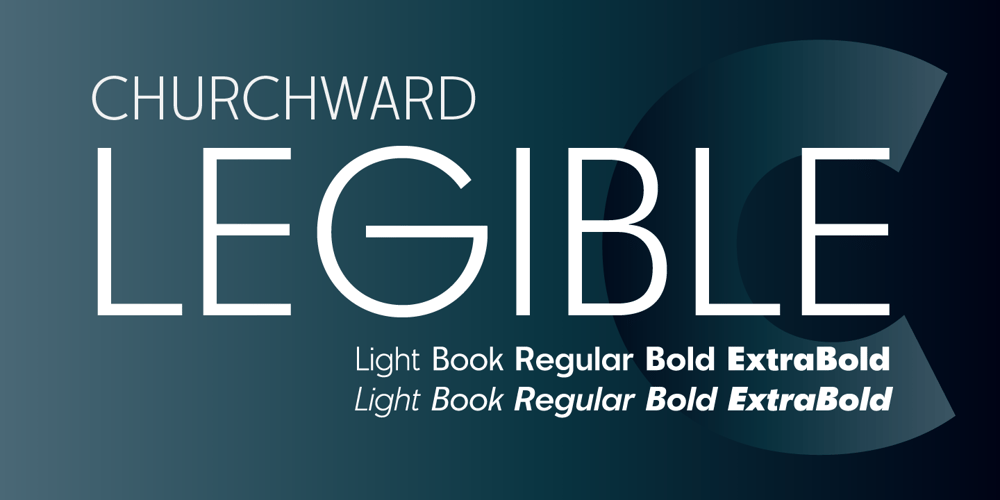 Churchward Legible font