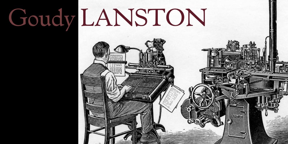 Goudy Lanston font