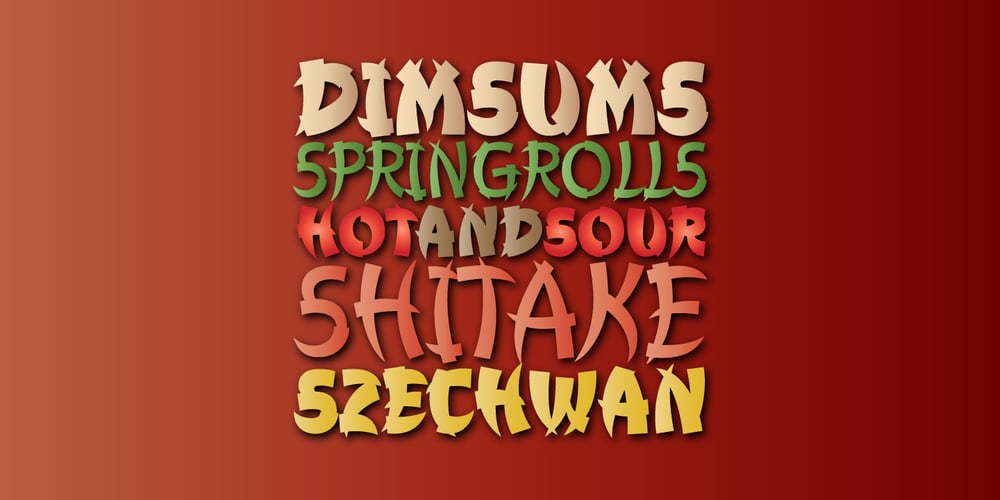 Churchward Chinatype font