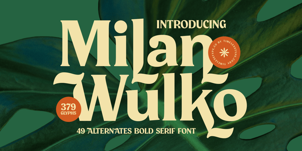 Milan Wulko font