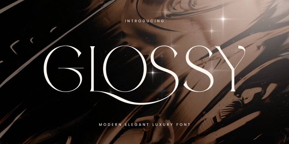 Glossy SS font