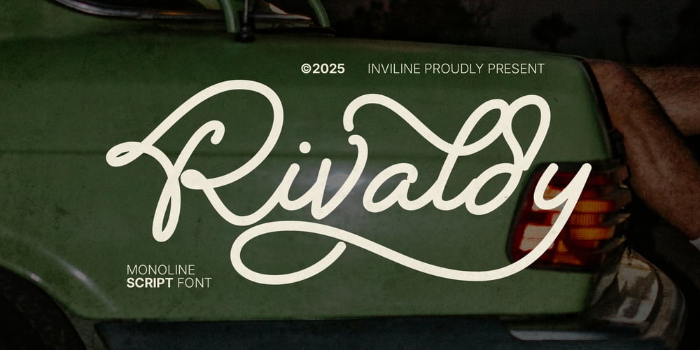Rivaldy Monoline Script Pro font