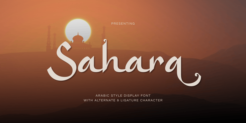 Sahara font