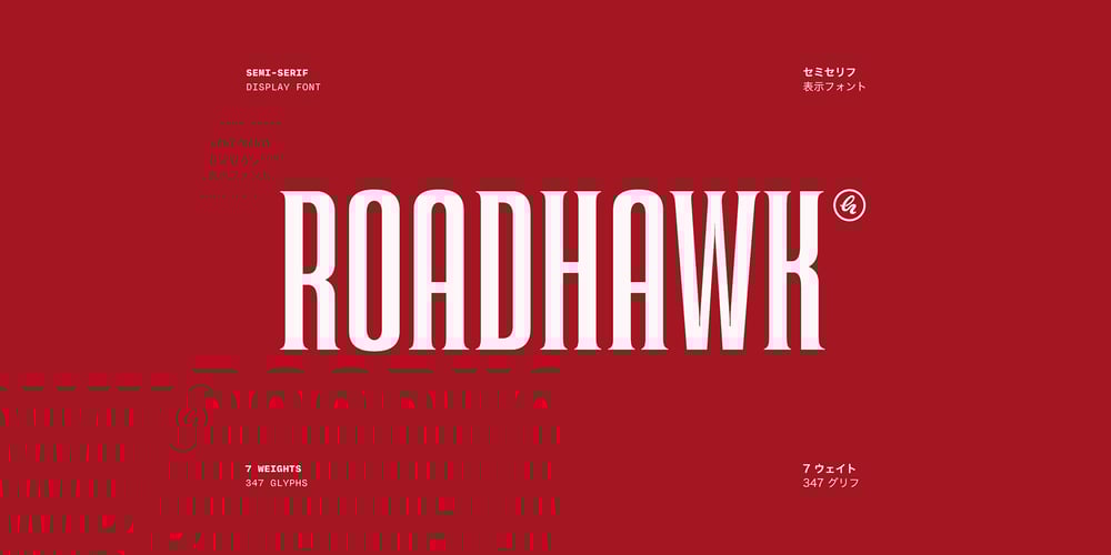 Roadhawk font
