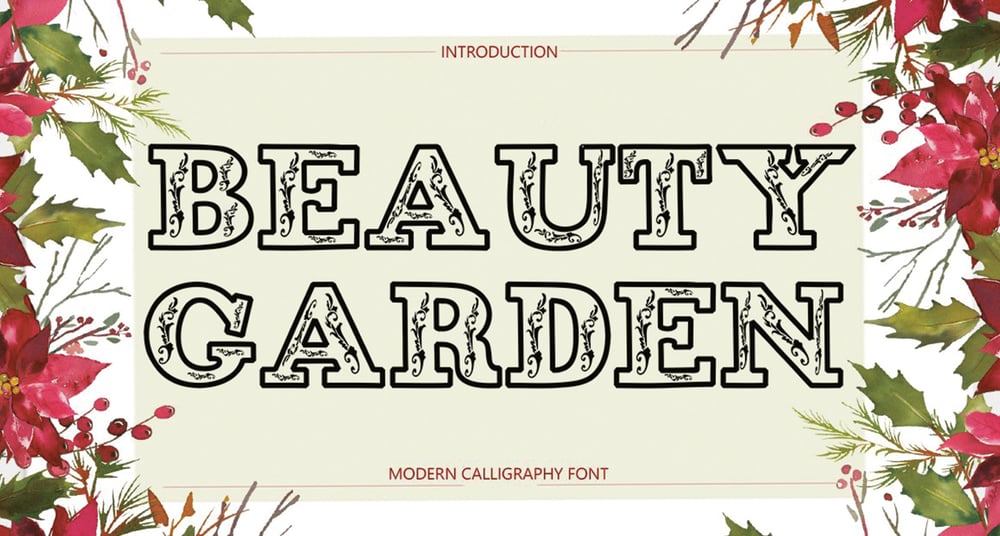 Beauty Garden font