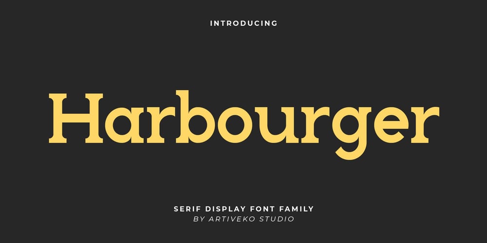 Harbourger font